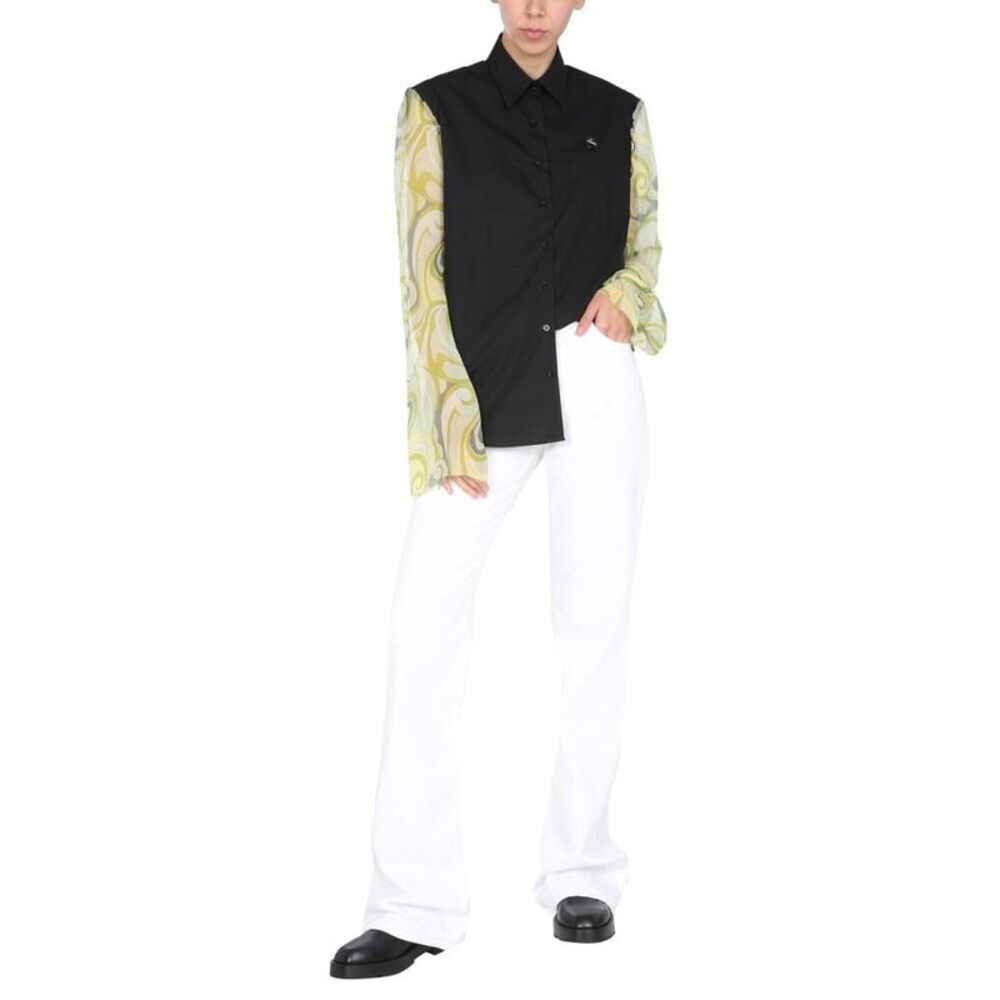 RAF SIMONS Wide Leg Trousers Women WHITE Pants